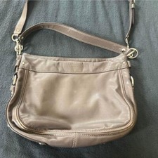 Coach Zoe Leather Hobo in brown with detachable leather strap