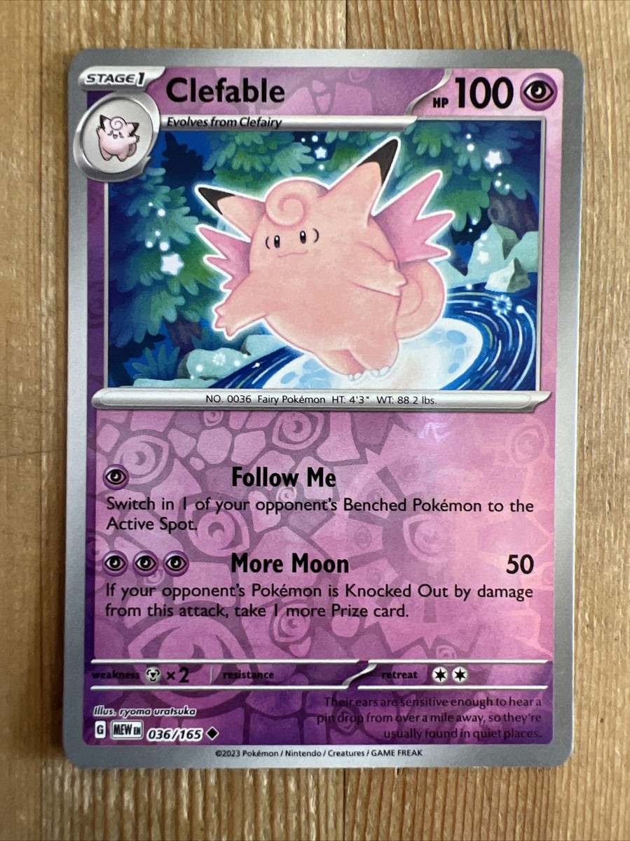 Pokémon TCG Clefable Scarlet & Violet - 151 036/165 Reverse Holo