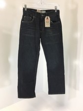 LEVI'S BOYS 505 STRAIGHT LEG JEANS DARK WASH SIZE 12 NWT