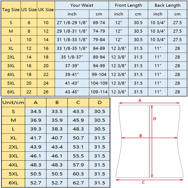 Fajas Colombianas Faja LATEX Entrenador de Cintura Cincher Torso Largo Prendas Modeladoras Modeladoras Foto 2 de 4