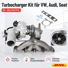 Abgasturbolader 06J145713L neu mit Dichtung Turbolader für VW Seat Audi Q3 Skoda