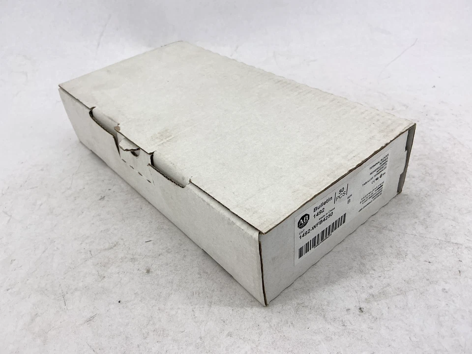 New Box of 50 Allen Bradley 1492-WFB4250 Ser B Terminal Blocks 85-264V 1492-WFB4 - Image 3 of 4