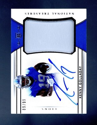 2017 Panini National Treasures #164 Kenny Golladay #/99 AUTO RPA ROOKIE