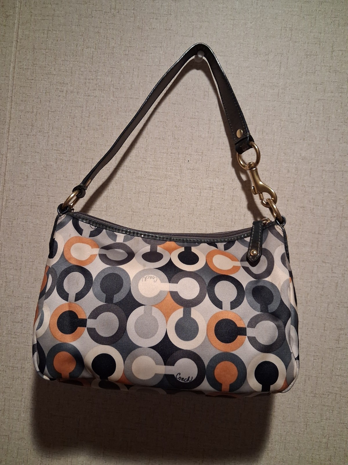 y2k Coach Signature C Logo Print small Hobo Bag with … - Gem