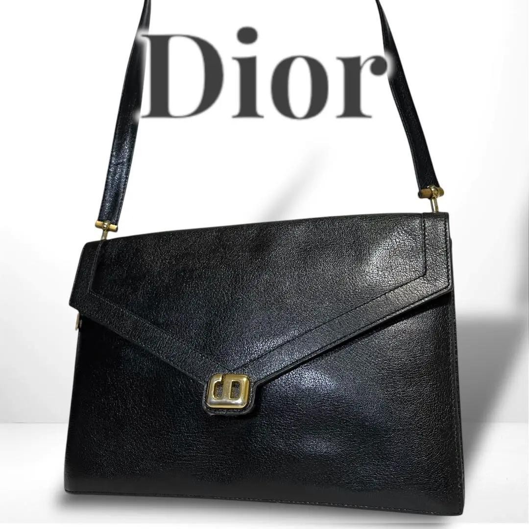 Dior Christian Shoulder Bag S5 Flap Genuine Leather