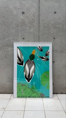 No Frame Herman Miller Summer Picnic 1998 Vintage Poster Poster Only Collectible