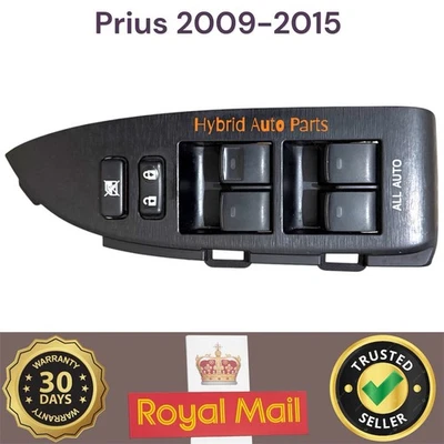 Toyota Prius 1.8L 2009 - 2015 Front Door Window Control Switch Driver Side - Image 1 of 4