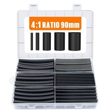 100 PCS Heat Shrink Tubing Kit 41 Adhesive Lined Dual Wall 5 Diameters