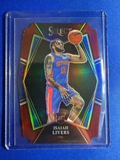 2021-22 Panini Select - Premier Level Isaiah Livers #160 Red Diecut 117/175 RC)