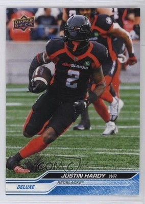 2024 Upper Deck CFL Deluxe 55/250 Justin Hardy #45 h3v