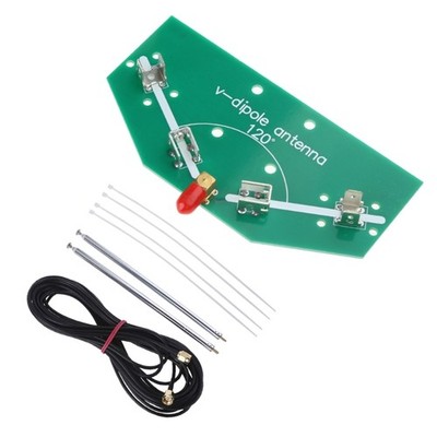 78M-1GHz Frequency Receive 137MHz Positive V Horn Antenna Rod V-dipole SMA Cable