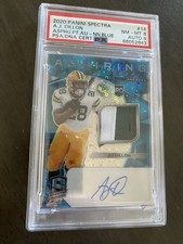 2020 Panini Spectra - Aspiring Patch Autographs #14 AJ Dillon 31/60 RPA
