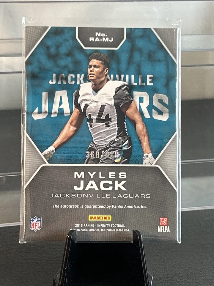 2016 Panini Infinity - Rookie Autographs Myles Jack #RA-MJ /388 (AU, RC) - Image 2 of 2