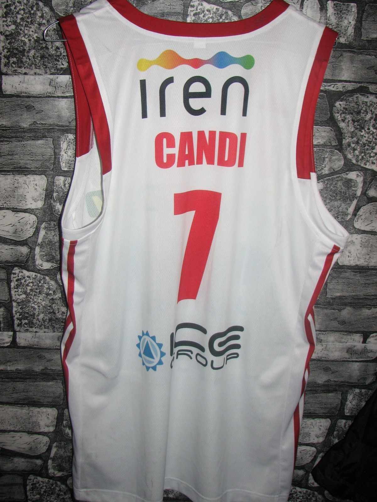Vintage Reggio Emilia Reggiana basket basketball vest canotta serie A  Candi #7