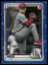 2020 Bowman Draft #BD-125 Levi Prater Blue #/150