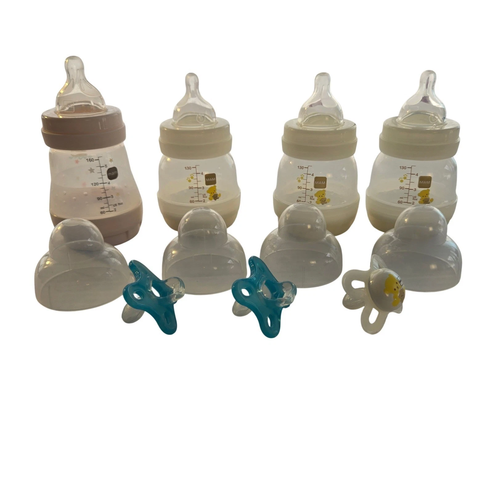 MAM Easy Start Anti-Colic Baby Bottles 3, 4 oz1, 5 oz 3 Pacifiers Set Pink Cream
Opens in a new wind
