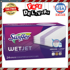 Swiffer Wet Jet Mop Cleaning Pads Refill Floor Cleaner for Mopping Wood 24 Count