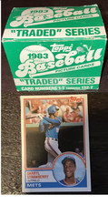 1983 TOPPS BASEBALL TRADED COMPLETE SET OF 132 CARDS IN BOX DARRYL STAWBERRY RC