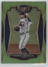 2021 Panini Select Premier Neon Green Prizm 10/99 Dansby Swanson #109 qw7