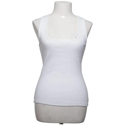 Sézane, débardeur, taille : M, modèle : s212top003e, blanc, coton/élasthanne ... - Photo 1/4