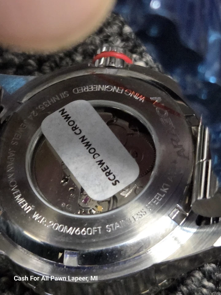 RELOJ AUTOMÁTICO JAPONÉS ARAGON A312 MATADOR 50MM ESFERA NARANJA IP NH35 nuevo en caja con caja Foto 4 de 4