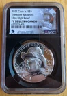 Photo of a 2022-P Roosevelt Dime from an eBay sale