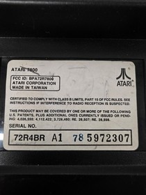 Atari 7800 Console with 2 Proline Controllers  Cleaned and Tested Working