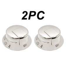 2PC Stove Knob Replacement for Elex Models 318569904 Easy Installation