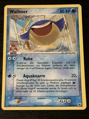 Wailmer #48/109 | EX Rubin & Saphir | Near Mint (NM) | Deutsch | Pokémon Karte