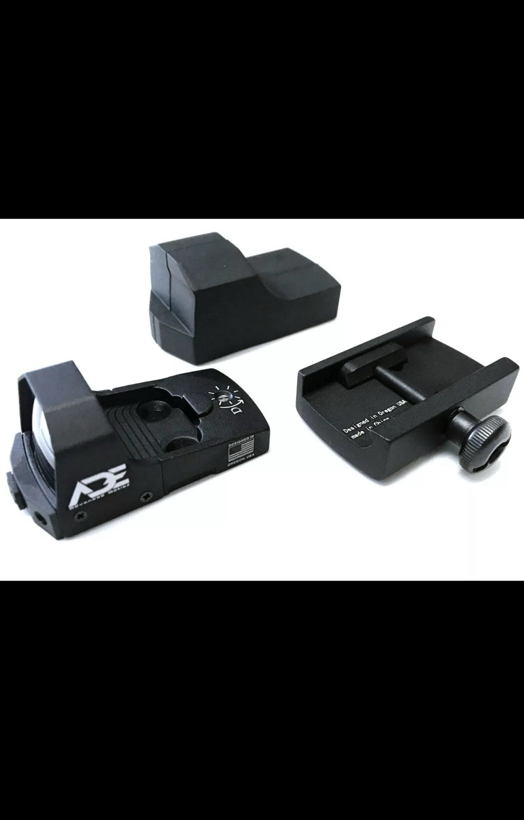 ADE RD3-006B GREEN Dot+Optic Mount Plate For 1911 Novak Rear Sight Pistol red