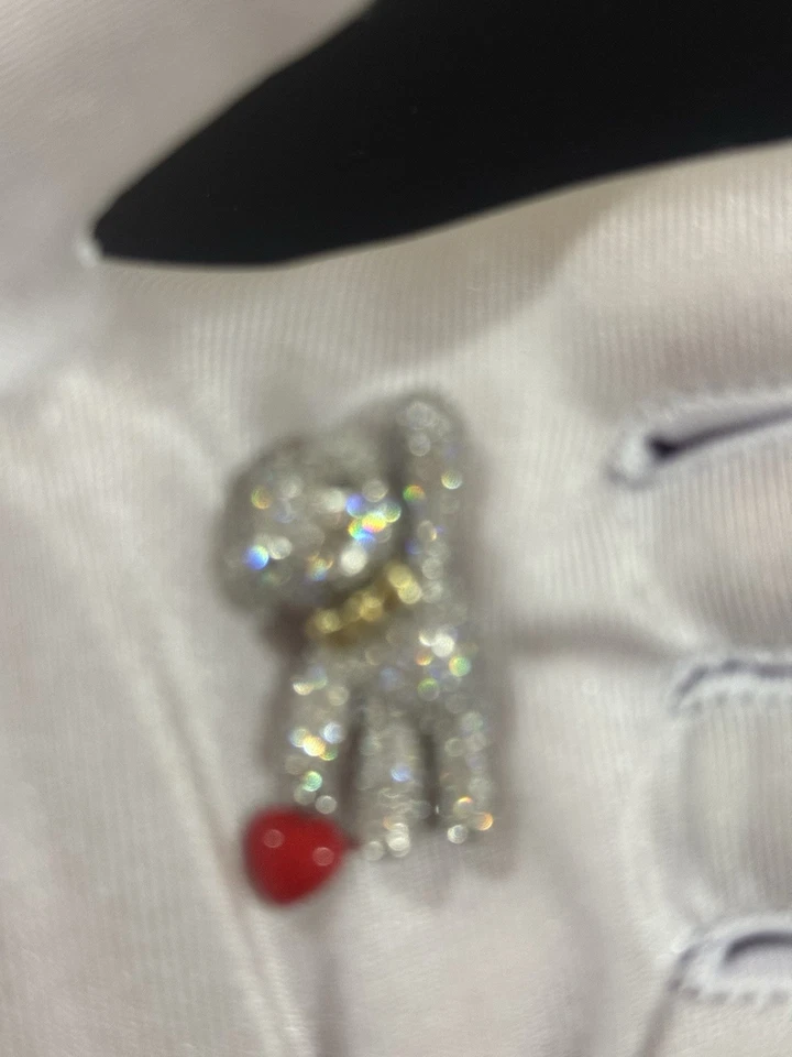 Broche de oso de peluche suéter prendedor con pedrería pavé circonita NUEVO excelente regalo Foto 4 de 4