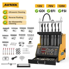 Autool Ct400 Gdi Piezo Fuel Injector Cleaner Tester Ultrasonic Reverse Flush