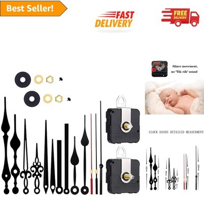 Comprehensive Silent Quartz Clock Movement with 6 Hand Styles - Enhance Your DIY