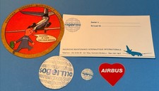SOGERMA France AIRCRAFT MAINTENANCE Center DECALS Sabena Technics AIRBUS Vintage