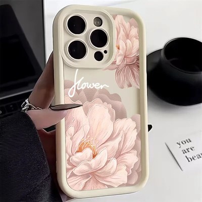 Floral Shockproof Soft TPU Phone Case Compatible with iPhone 16 15 14 13 12