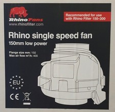 Rhino Extraction Fan 150mm Single Speed Brand New