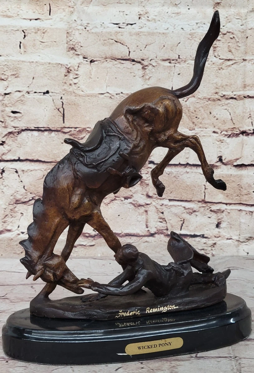 フレデリックレミントン　金属製 騎馬像 彫刻 約15cm フレデリックレミントン 金属製 騎馬像 彫刻 約15cm フレデリック