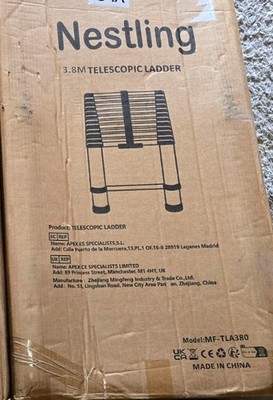 Alu Teleskopleiter Stehleiter Anlegeleiter Klappleiter Multifunktionsleiter 3.8M