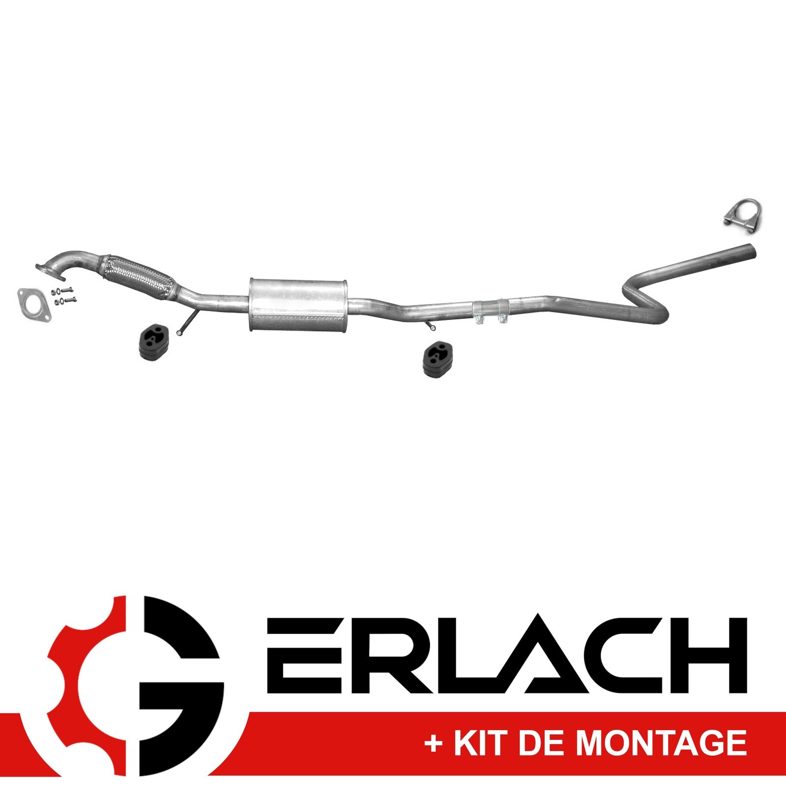 Silencieux intermédiaire anti-fuite pour Mazda 2 et Ford Fiesta V 1.6