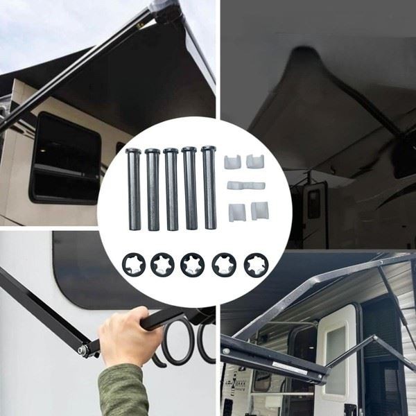 Markise Arm Reparatur Pin Set Pflege Premium Metall Teile Kleidung BestäNdig Bis-image