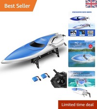 Durable Remote Control RC Boat 15MPH - 2 Batteries Included for Endless Fun