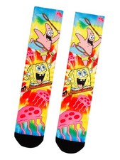 SpongeBob SquarePants Jellyfish Tie-Dye Sublimated Crew Socks