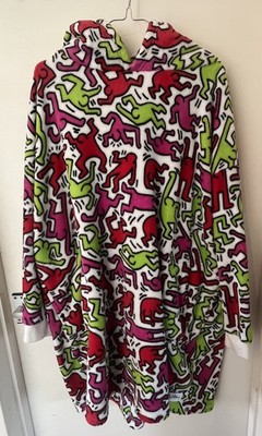 Keith Haring Patterned Snuddie Oodie Oversized Hoodie Nightwear  Size M/L