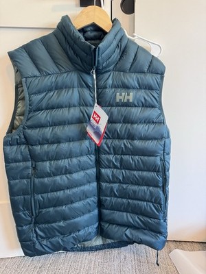 Helly Hansen Verglas Men's Down Insulated Puffer Vest Full Zip Blue XL