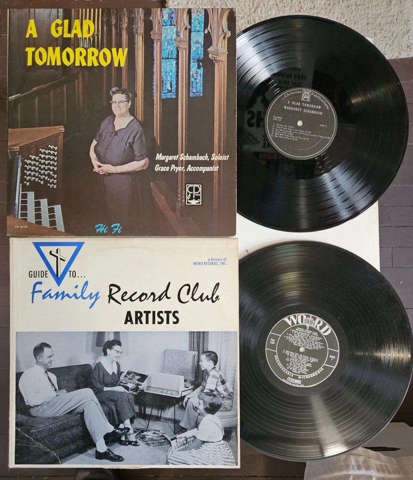 Vintage 19 LP Lot #AIY: Retro Old Time Cover Portraits Christian Sacred Gospel - Image 4 of 4