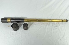 ANTIQUE TELESCOPE - STALKING HUNTING TELESCOPE with ZOOM & SUN SHADE - VICTORIAN