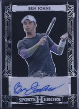 BEN JOHNS Rookie Autograph 2024 Leaf Sports Heroes Black Shimmer #d /7 VERY RARE