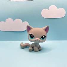 Littlest Pet Shop LPS Gray Grey Shorthair Sit...