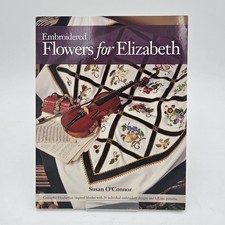NEW OOP Embroidered Flowers for Elizabeth | Elizabethan Crewelwork Silk Patterns