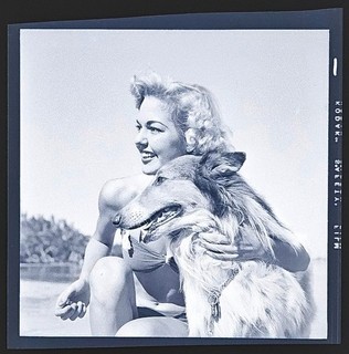 Bunny Yeager Estate Vintage Original Negative of Carol Britt w/ Copyright